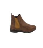 Botine dama 38, imitatie de piele, maro