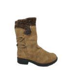 Cizme dama 38, imitatie de piele, bej, captusite