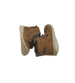 Ghete copii Ecco, 25, piele, GoreTex, maro, captusite - imagine 4
