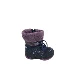 Cizme copii Elefanten, 21, piele intoarsa, material textil, bleumarin mov