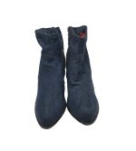 Botine dama S'Oliver, 40, material textil, bleumarin - imagine 3