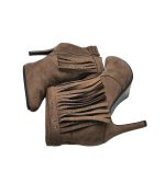 Botine dama Super Me, 40, material textil, bej - imagine 4