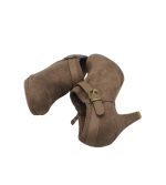 Botine dama Af, 36, material textil, bej - imagine 4