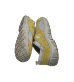 Adidasi dama 39, piele intoarsa, material textil, gri galben - imagine 4