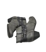 Botine dama Jana, 37, imitatie de piele, gri - imagine 4