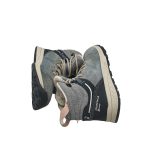 Ghete copii Quechua, 35, piele intoarsa, Waterproof, albastru, captusite - imagine 4