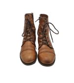 Ghete dama 36, piele, maro - imagine 3