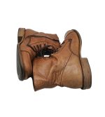 Ghete dama 36, piele, maro - imagine 4