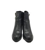 Botine dama Zara, 40, imitatie de piele, negru - imagine 3