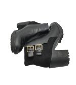 Botine dama Zara, 40, imitatie de piele, negru - imagine 4