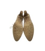 Botine dama 37, piele intoarsa, bej - imagine 5
