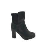 Botine dama Lascape, 38, imitatie de piele, negru
