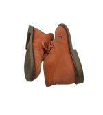 Ghete barbati Elvis, 40, piele intoarsa, maro - imagine 4