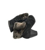 Botine dama Tamaris, 37, piele intoarsa, negru , captusite - imagine 4