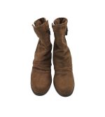 Botine dama Juliana, 37, material textil, maro - imagine 3