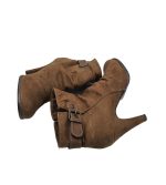 Botine dama Juliana, 37, material textil, maro - imagine 4