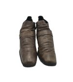 Botine dama Rieker, 40, piele, Imblanite, gri - imagine 3