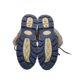 Cizme copii 35, imitatie de piele, material textil, Imblanite, maro albastru - imagine 5