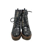 Ghete dama River Island, 38, imitatie de piele, negru - imagine 3