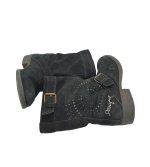 Cizme dama Desigual, 36, piele intoarsa, negru - imagine 4