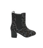 Botine dama Gioseppo, 40, imitatie de piele, material textil, gri maro