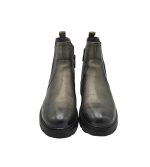 Ghete dama Tamaris, 40, material textil, piele, gri - imagine 3