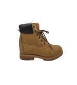 Ghete dama 37, imitatie de piele, maro