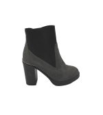 Botine dama Atmosphere, 40, material textil, gri negru