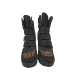 Botine dama Catwalk, 41, piele intoarsa, material textil, negru - imagine 3