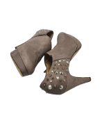 Botine dama Catwalk, 41, material textil, bej - imagine 4