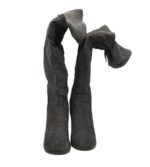 Cizme dama 41, material textil, bej - imagine 3