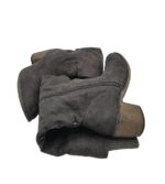 Cizme dama 41, material textil, bej - imagine 4